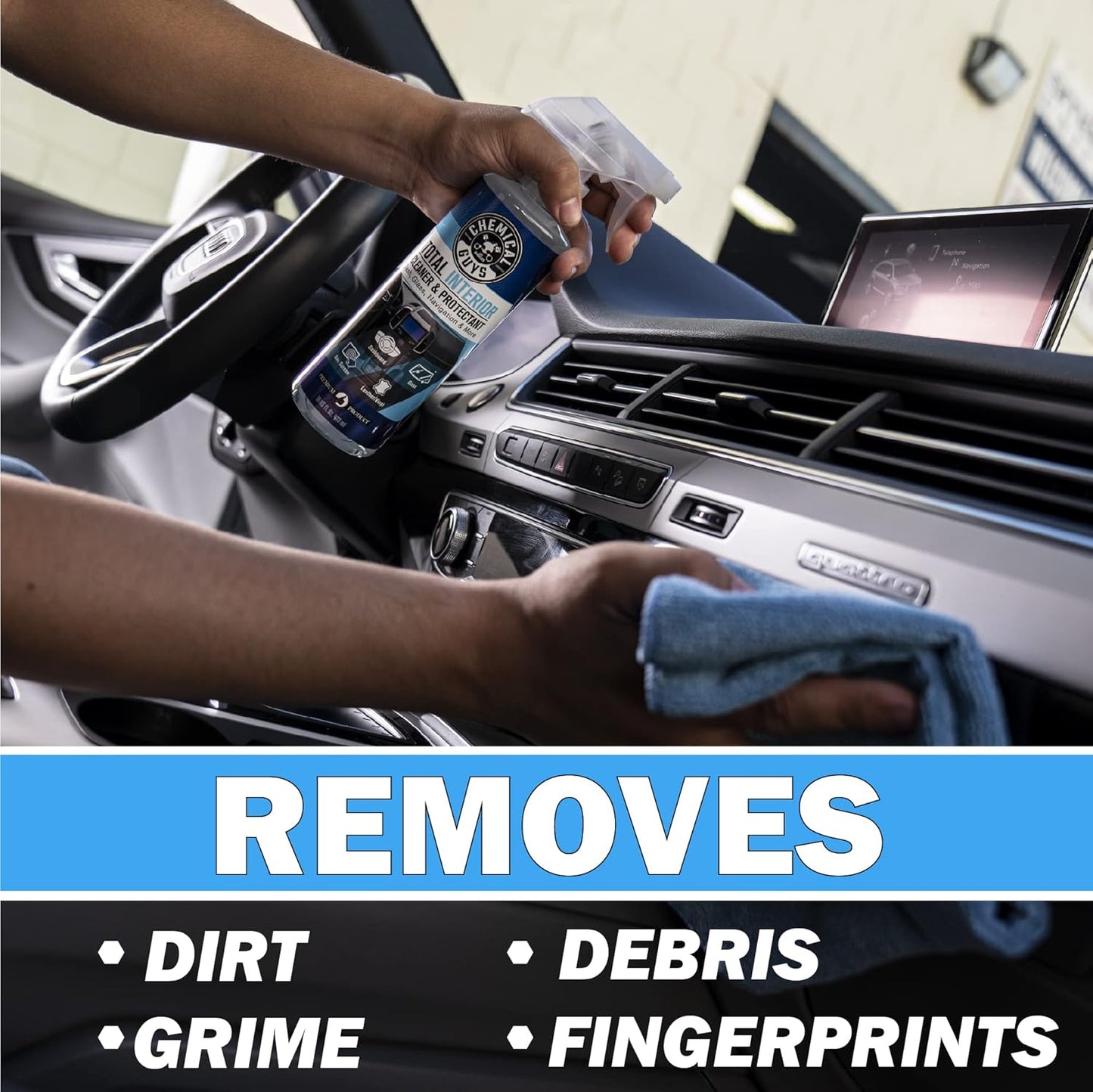 Chemical Guys Total Interior Cleaner & Protectant, Safe for Cars, Trucks, SUVs, Motorcycles, RVs & More, 473 ml