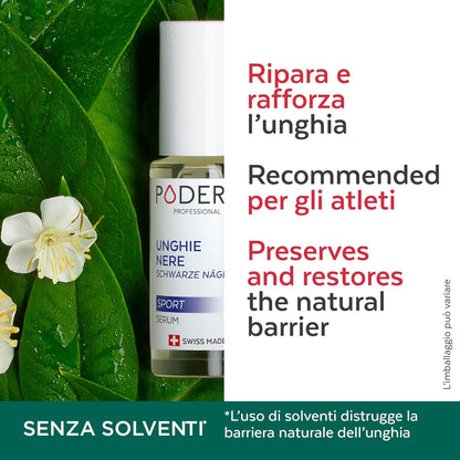 PODERM - Black and processed nails | Anti-haematoma, antifungal, antibacterial and restorative foot care | Professional foot / hand care | Quick and easy | Swiss made