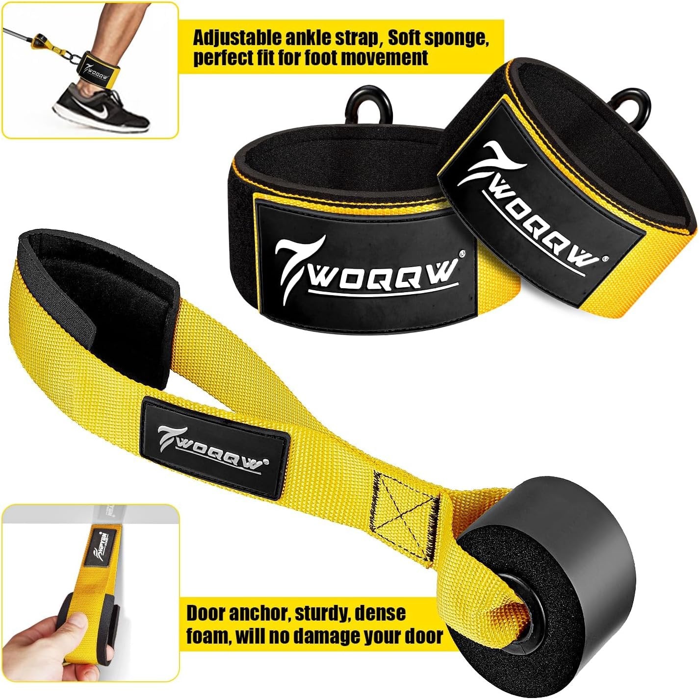 Resistance Bands Set for Exercise, 350lbs Heavy Workout Bands with Handles, Door Anchor, Leg Ankle Straps, Home Gym Workout Equipment for Strength Training, Stretching, Physiotherapy, Yoga