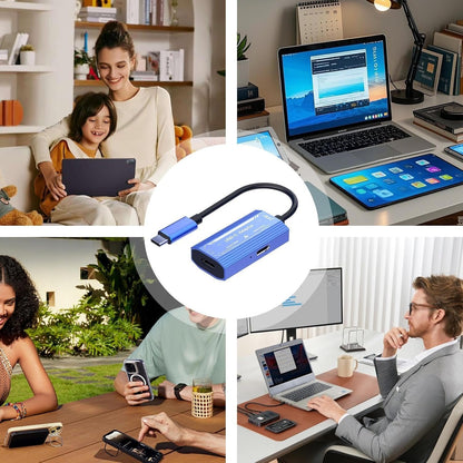 USB C AR Glasses Adapter | USB C Hub Converter,100W Charger, Support 4K@60Hz, Plug and Play Adapter for Smartphone Projector Video Display