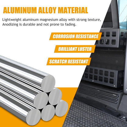 Bekantogy Trunk Right Organizer Compatible with Land Rover Defender 110 2020-2024 Aluminum Alloy Shelf Trunk Right Side Organizer Storage Box Basket Accessories