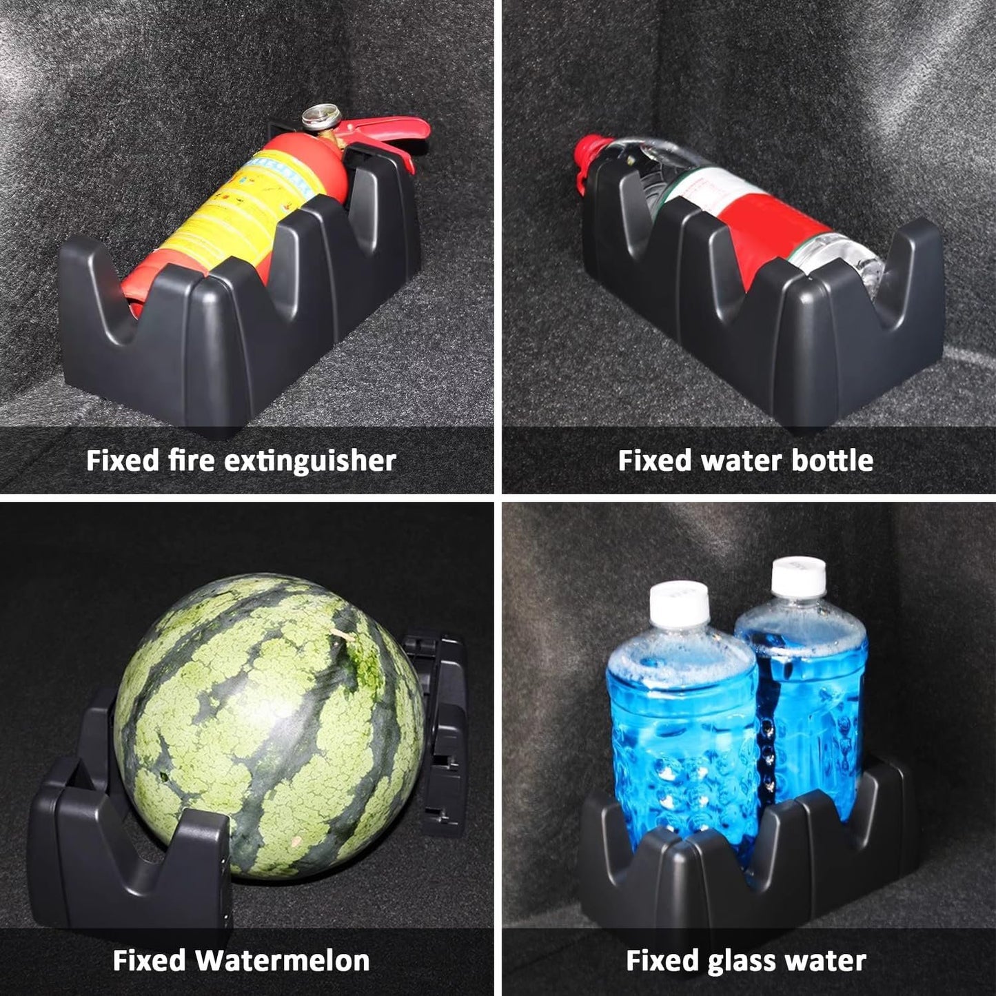 EHERDM 2 Pack Adjustable Trunk Divider - Automotive Storage Organizer - Space-saving Car Grocery Organizer - Multipurpose Trunk Carrier for SUV, Van, Minivan