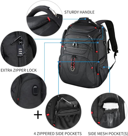 KROSER TSA Friendly Travel Laptop Backpack 17.3 Inch
