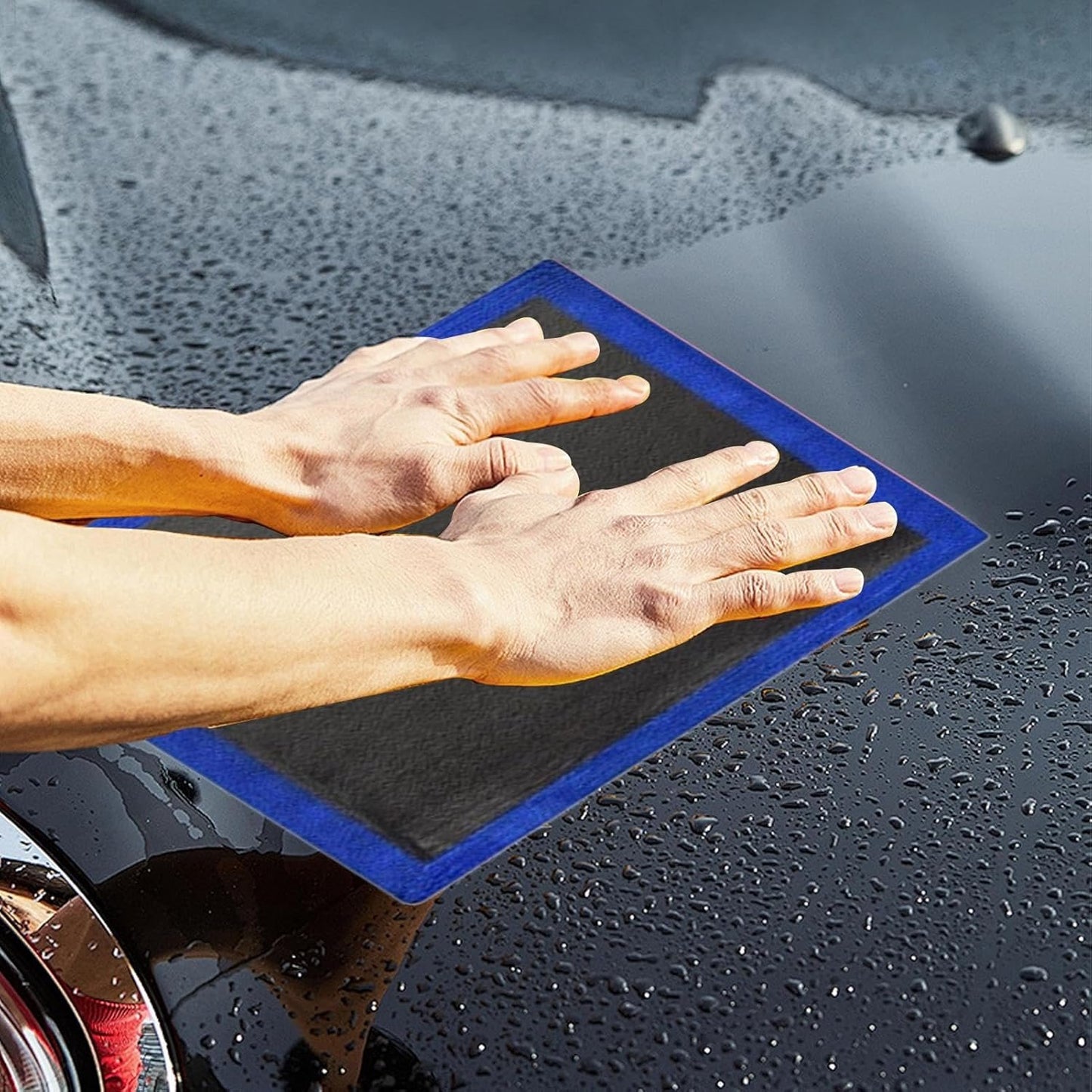 Générique Clays Towel Auto-Detailing, Clay Rag for Car Detailing 2 Sided, Auto Cleaning Accessories, Auto Detailings Alternative Mitt for Motorcycle, Bicycles, Car, 12 x 12 Inches