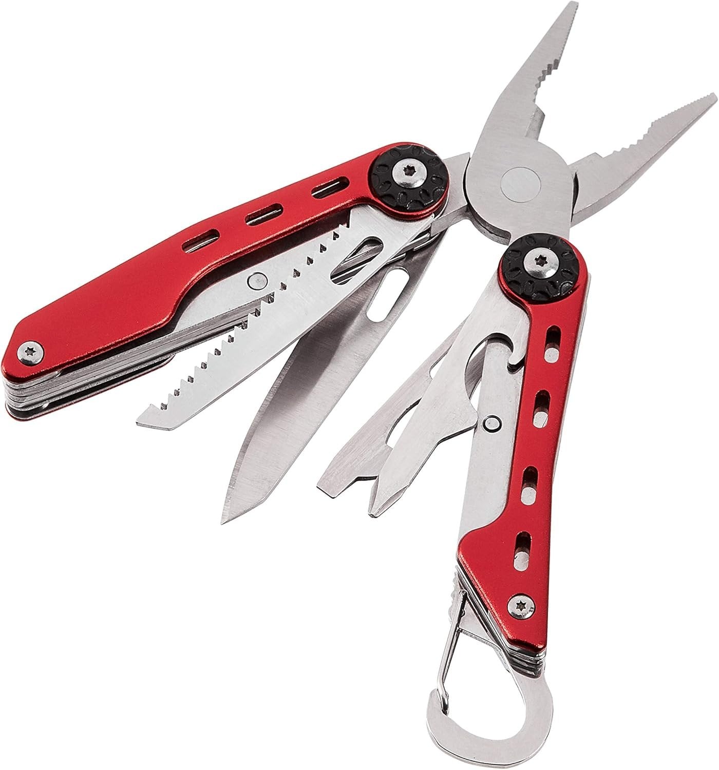 Amazon Basics 10-in-1 Stainless Steel Multitool Safety Lock with Nylon Sheath