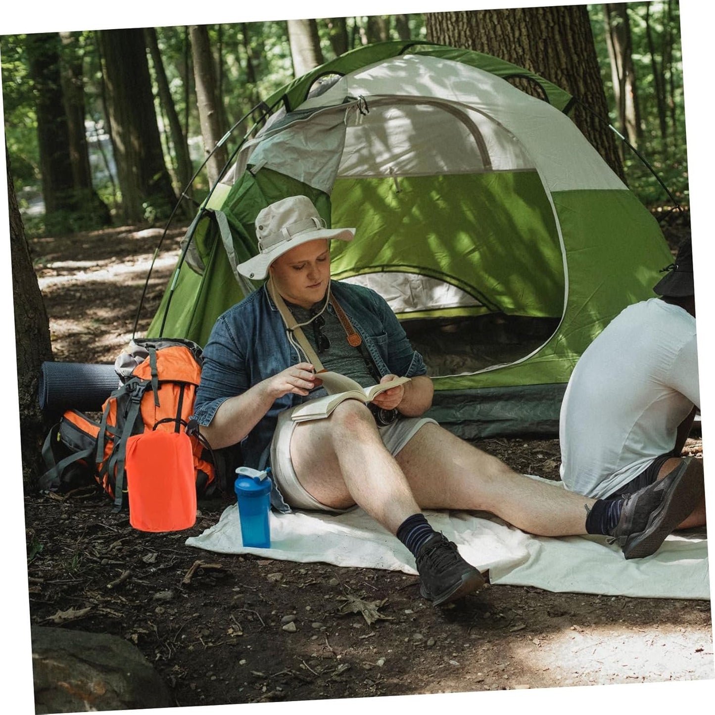 Sosoport Thermal Sleeping Portable Survival Tent Warm Sleeping Camp Tent Bivy Sack Blanket for Outdoor Hiking