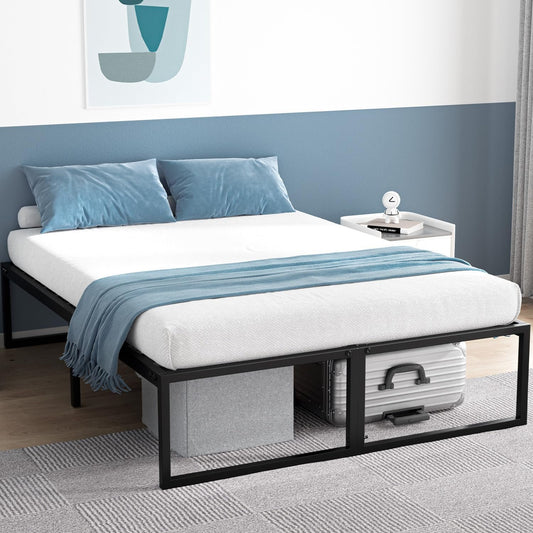 Maxzzz Full Bed Frame, 16 Inch Metal Bed Frame Platform/Mattress Foundation with Steel Slat Support/No Box Spring Needed/Easy Assembly,Full
