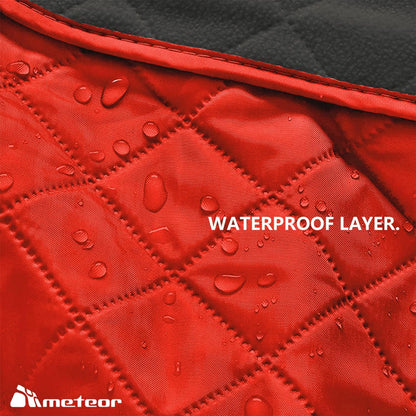 Meteor Picnic Mat Extra Large 210x140cm - Picnic Rug, Camping Mat, Picnic Blanket, Waterproof, Windproof, Quilted Fleece Outdoor Mat for Camping, Beach, Travel, Stadium & Pets