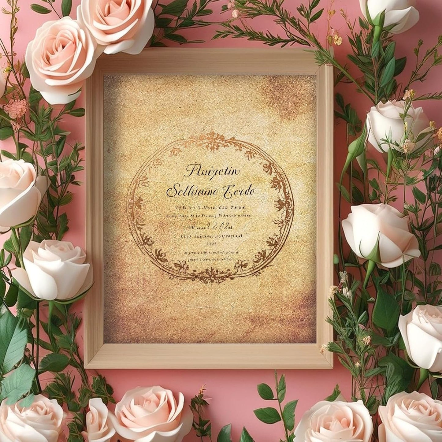 48 Pack Antique Parchment Stationary Paper 8.5"x 11" Vintage Paper for Journal Invitations Calligraphy Certifications Double Sided Old Fashion Aged Scrapbook for Writing and Printing