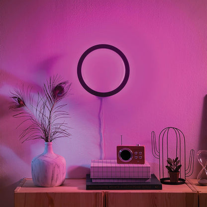 Philips Hue White and Color Ambiance Smart Sana LED Wall Lamp, White or Coloured Light, Dimmable, 20 W, Black