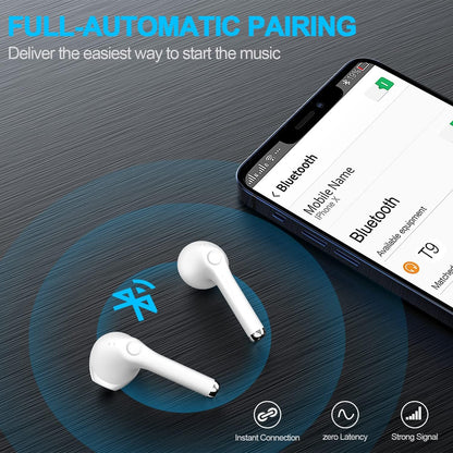 Wireless Earbuds, yobola Bluetooth Earbuds, IPX5 Waterproof Wireless Headphones Touch Control, Bluetooth Headphones 5.1 Built-in Microphone, 25 Hrs with USB-C Charging with Running/Fitness