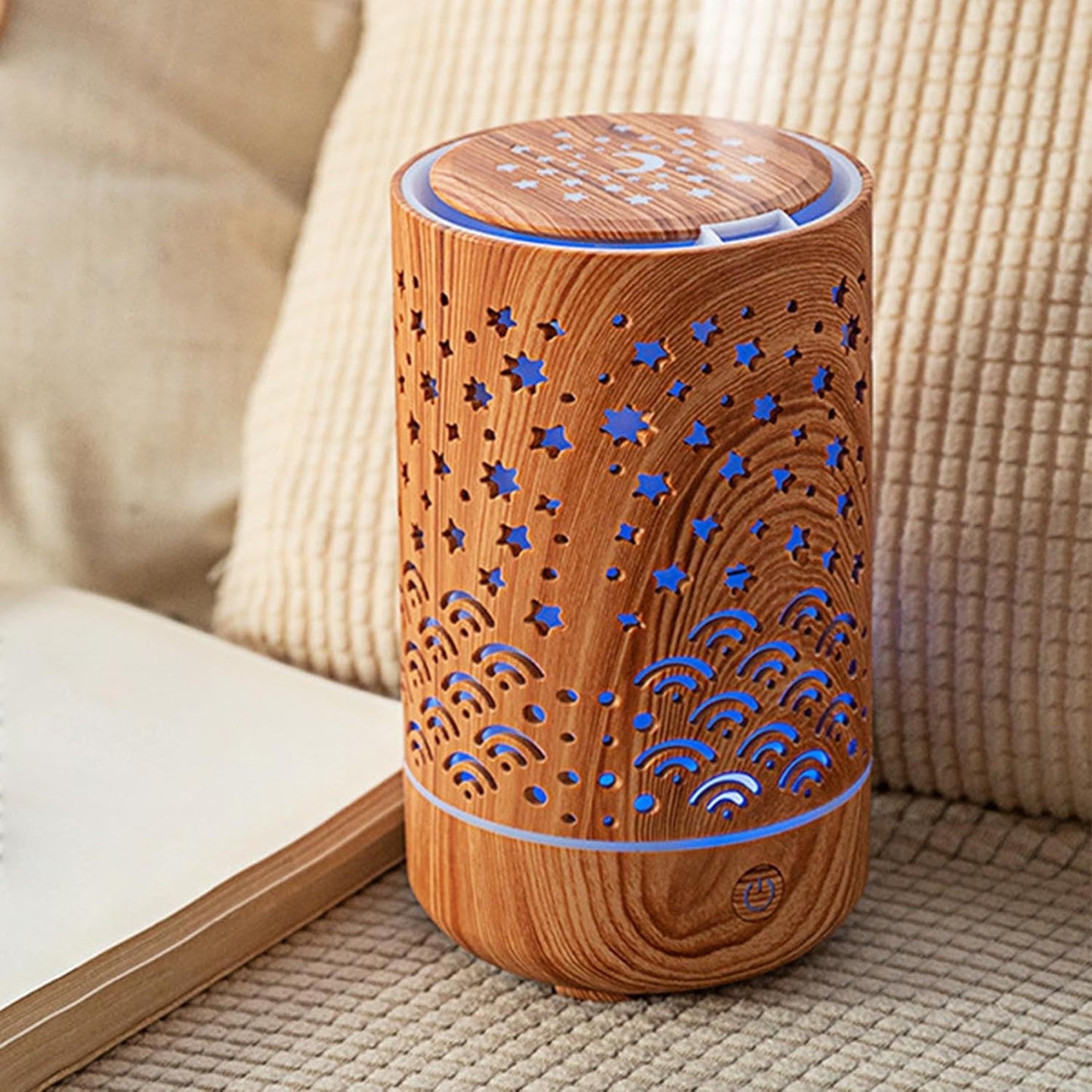 Oil Diffuser - Aromatherapy Scented Humidifier | Diffusers for Oils | Scent Diffuser | Aroma Humidifier Purifier | 4-in-1 Smart Portable Fragrance Diffuser Device for Dormitory