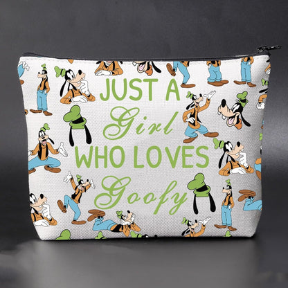 Goofy Dog Cosmetic Bag Cartoon Movies Merch Travel Toiletry Zipper Pouch Family Vacation Gift (Ca Dog)