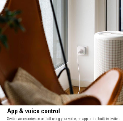 Eve Energy AU (Matter) - Smart Plug & Power Meter, app/voice control, automate lights/appliances, 100% privacy, for Alexa/Apple Home/Google Home/SmartThings/Home Assistant, Thread Border Router needed