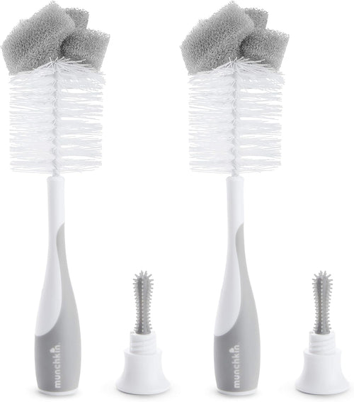 Munchkin® Sponge™ Bottle Brush, 2 Pack, Grey