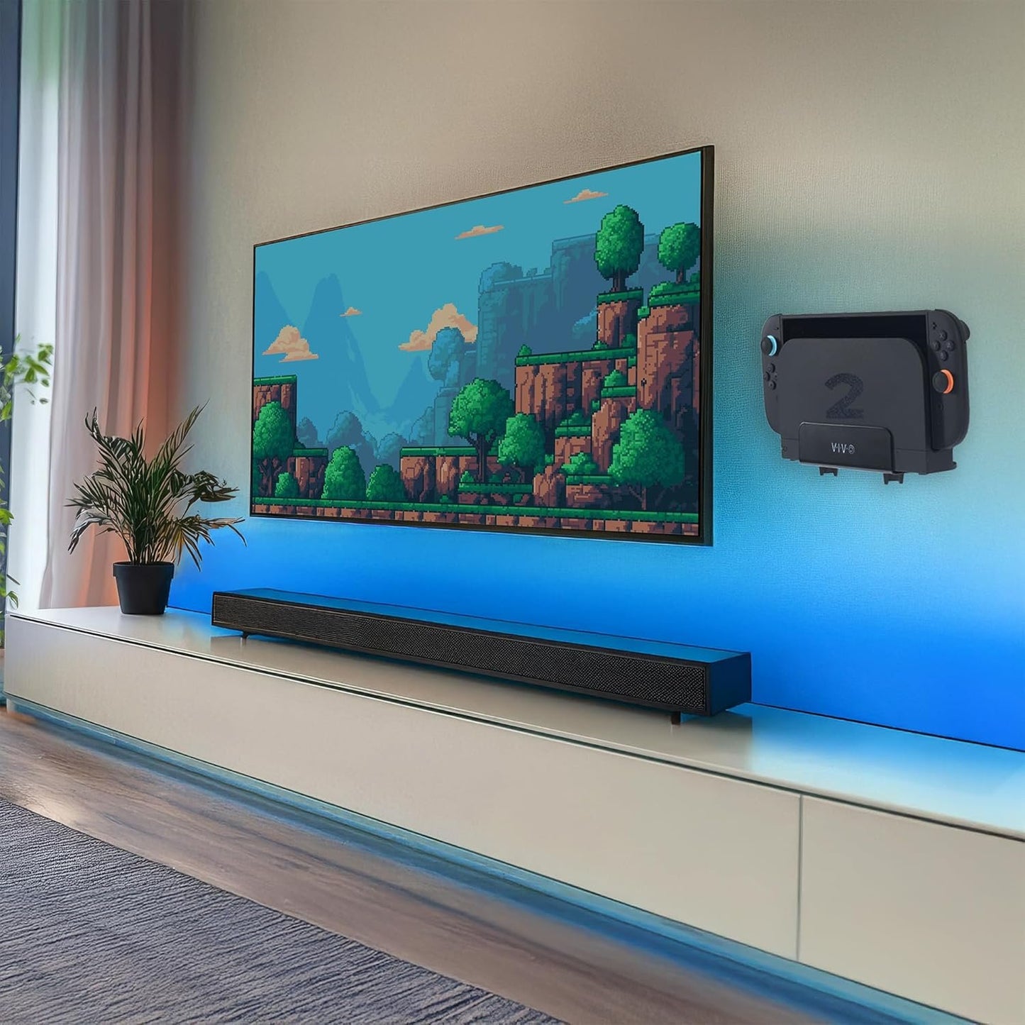 VIVO Black Adjustable Streaming Media Player, Wall Mounting Bracket Designed for Nintendo Switch, Apple Tv, Roku, Fire Tv, Hardware Included (Mount-All02)