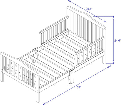 Lennox Furniture Toddler Bed Florence Light Grey