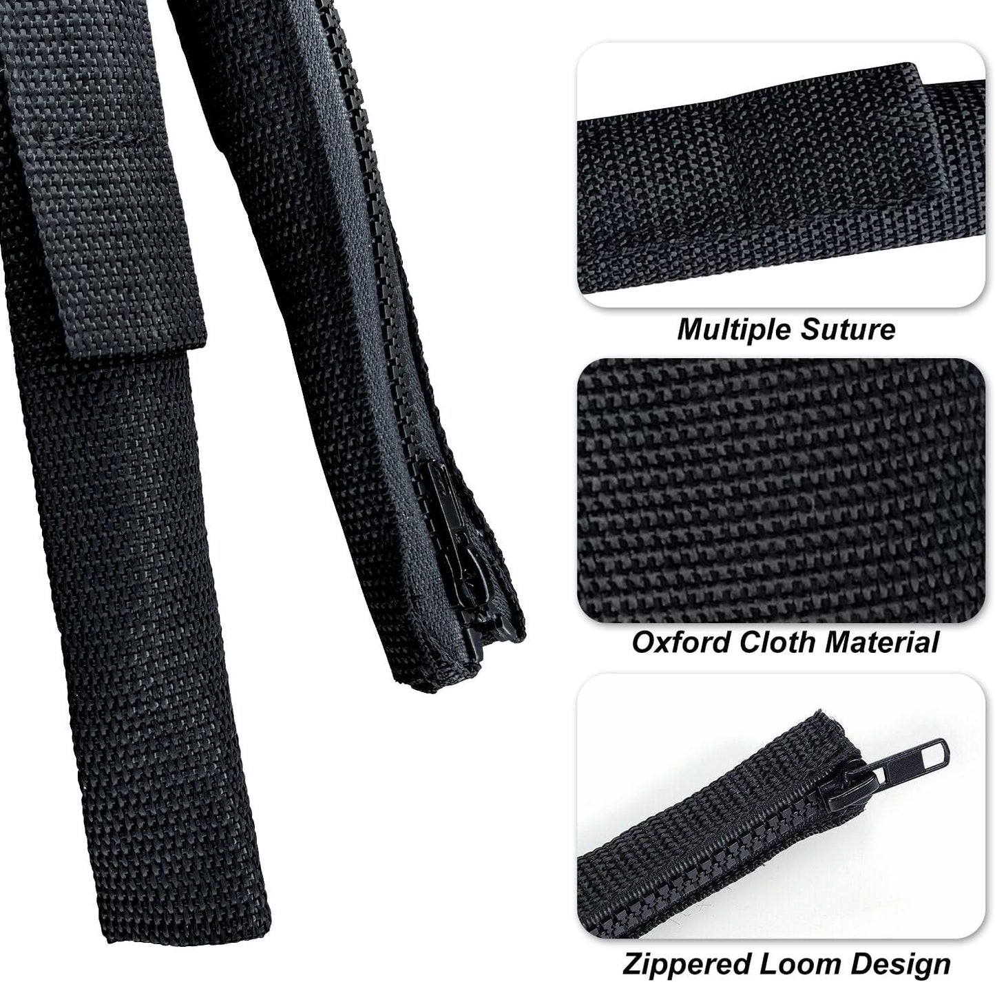 Door Limiting Straps Swing Door Check Limiter for 2007-2018 Jeep Wrangler JK JKU 2/4 Door, with Wire Protecting Harness, Interior Accessories, Black
