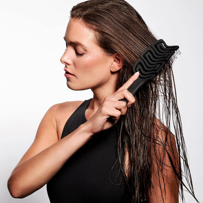 The Hair Edit Detangle and Massage Brush, Hair Care Essential, Detangler, Great for Wet Hair, Scalp Massager, Lightweight, For All Hair Types
