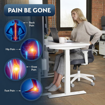 Sky Solutions Under Desk Foot Rest - Memory Foam, Ergonomic, Adjustable Footrest Cushion for Office Chair, Gaming Stool - Work from Home Essentials & Desk Accessories