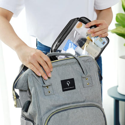 PACKISM TSA Approved Toiletry Bag, Clear Makeup Bag Waterproof Quart Size Bag, Travel Makeup Cosmetic Bag for Women Men, Carry on Airport Airline Compliant Bag, 3 Pack