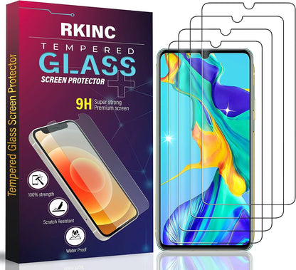RKINC Screen Protector [4-Pack] for Samsung Galaxy A12 / A13 5G, Tempered Glass Film Screen Protector, 0.33mm [LifetimeWarranty][Anti-Scratch][Anti-Shatter][Bubble-Free]