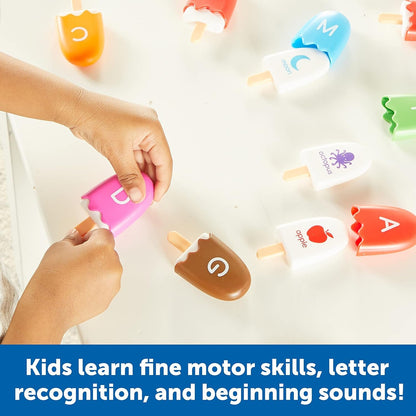 Learning Resources Mini ABC Pops, 52 Pieces, Ages 3+, Vocabulary Words, Alphabet, fine Motor Skills Toys, Toddler Learning Toys, Preschool Learning Activities, Montessori Toys for Kids