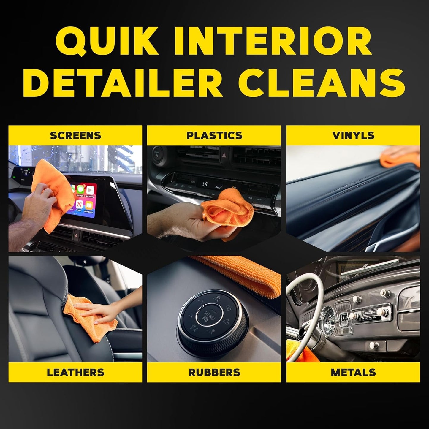 Meguiar's Drive-Thru Car Wash Express Touch-Up Kit - The Perfect Car Detailing Kit for Touching Up After Running Through an Automatic Car Wash or After Washing Your Ride at Home, Clean Inside and Out