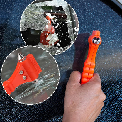 Starvortex 4 Pack Window Breaker Seatbelt Cutter, Car Emergency Kit of 4 Seat Belt Cutter, 2-in-1 Car Window Breaker, Car Essentials Glass Breaker with 2 Whistles, Glass Breaker for Truck, Bus