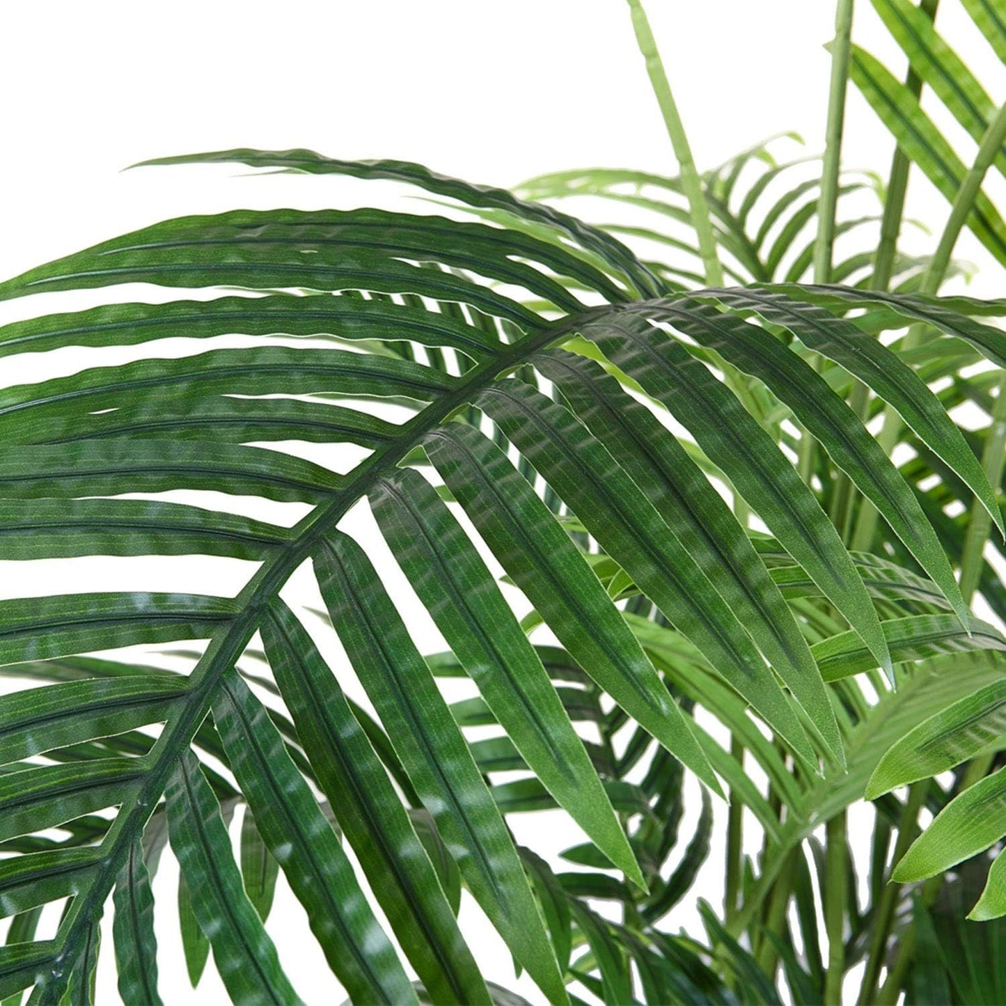 Fopamtri Artificial Areca Palm Plant 4.6 Feet Fake Palm Tree with 15 Trunks Faux Tree for Indoor Outdoor Modern Decor Feaux Dypsis Lutescens Plants in Pot for Home Office,Decor Pot is NOT Included