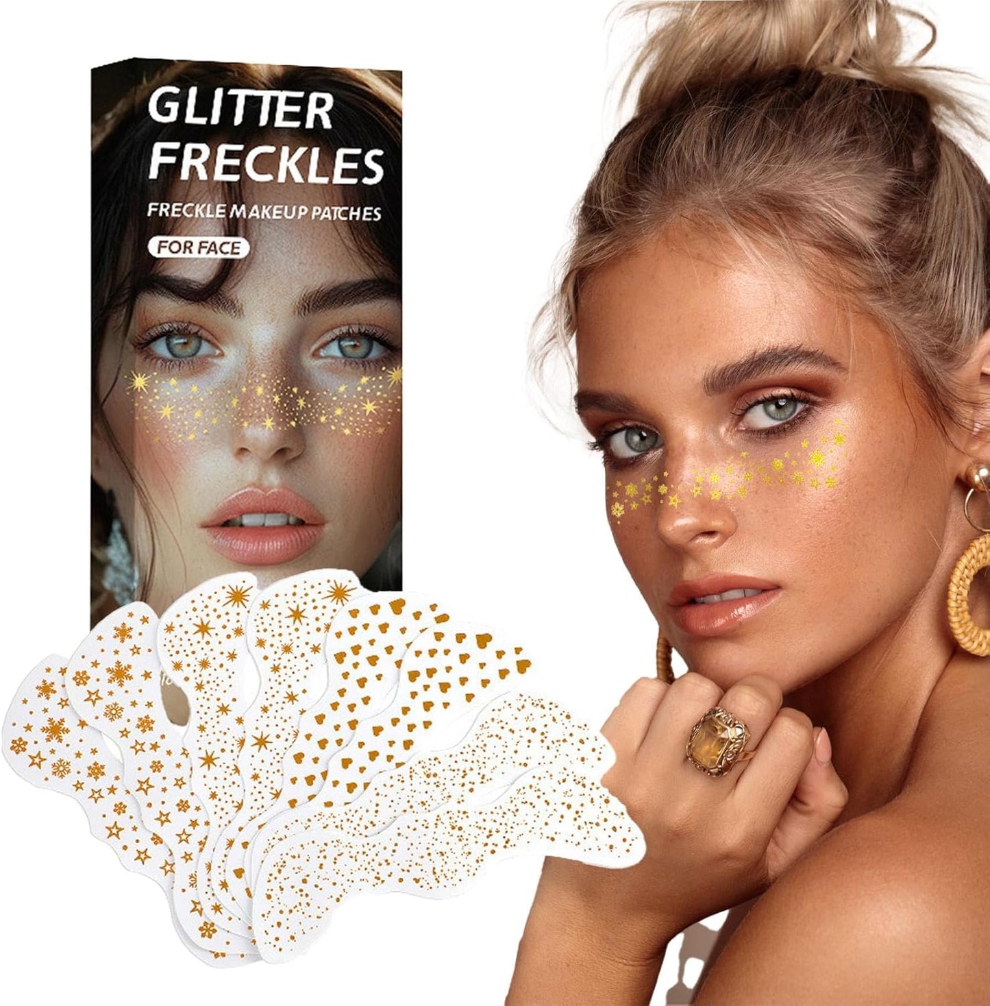 Face Glitter Stickers, Festival Glitter Jewels, Makeup Face Jewels, Temporary Glitter Patches, Waterproof Face Stickers, Festival Face Accessories, Concert Glitter Makeup, Stick-On Face Jewels,
