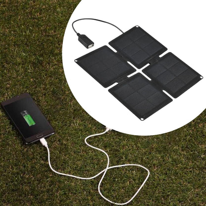 Portable Solar Charger, Foldable Panel Charger, Outdoor Power Source, High-Efficiency Energy Output, Lightweight 200g Design, 7.87x7.87x0.39 inches, Use for Cameras, Phones