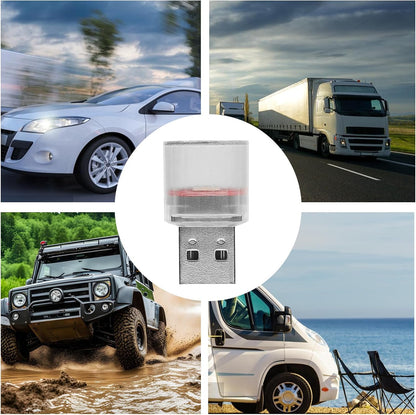 USB LED Car Lamp | USB Mood Lighting for Vehicle - Compact Interior Lighting with 7 Modes for , Trailer and Sedan