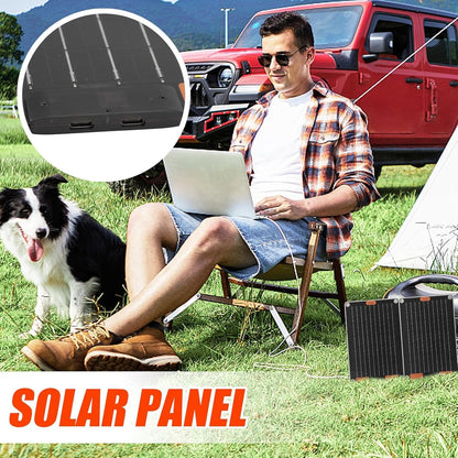 Portable Solar Charger - Power Hubs | USB-C Solar Battery Charger - Waterproof Outdoor Electricity Power, Multi-Device Charging Supply for Cell Phones, Tablets, Flashlights, Radios
