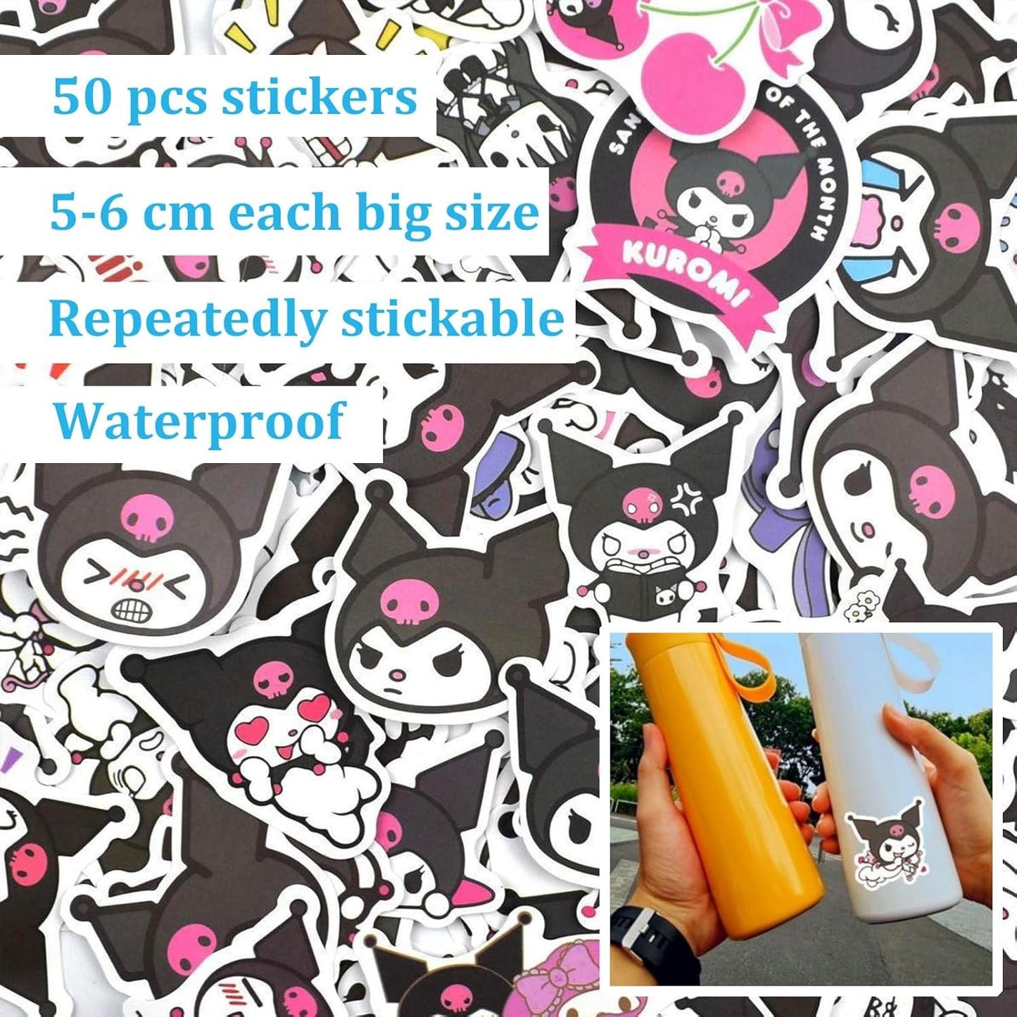 Koiswim Cute Kawaii School Supplies Stationery Gift Set, Including Gel Pens Notebook Pencil Cse Stickers Pins Badge Lanyard Sticky Note Bookmark (K)