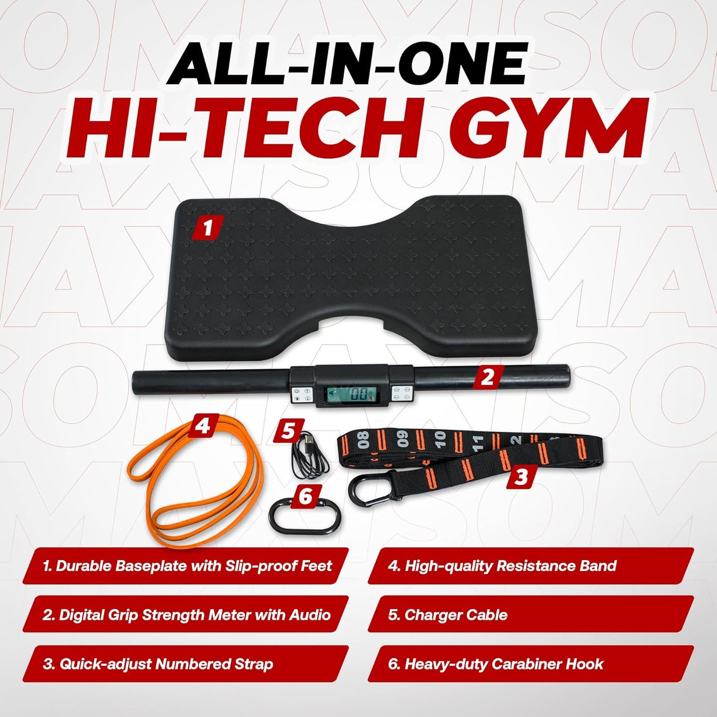 Dragon Door - Isomax Isometric Training Equipment, Barbell with Digital Force Generation Meter, Isometric Handgrip for At Home Workouts, Isometric Exercise Equipment and All In One Workout Machine