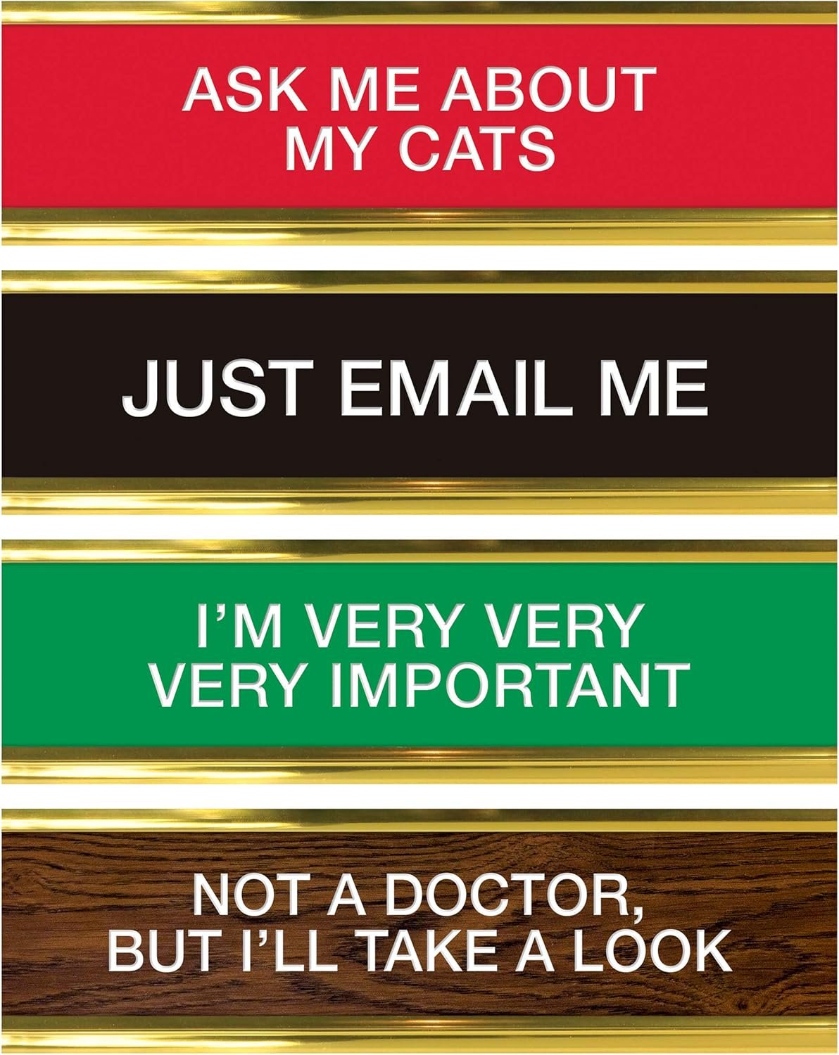 Genuine Fred Daily Desk Plaque Desktop Flip Book, Assorted