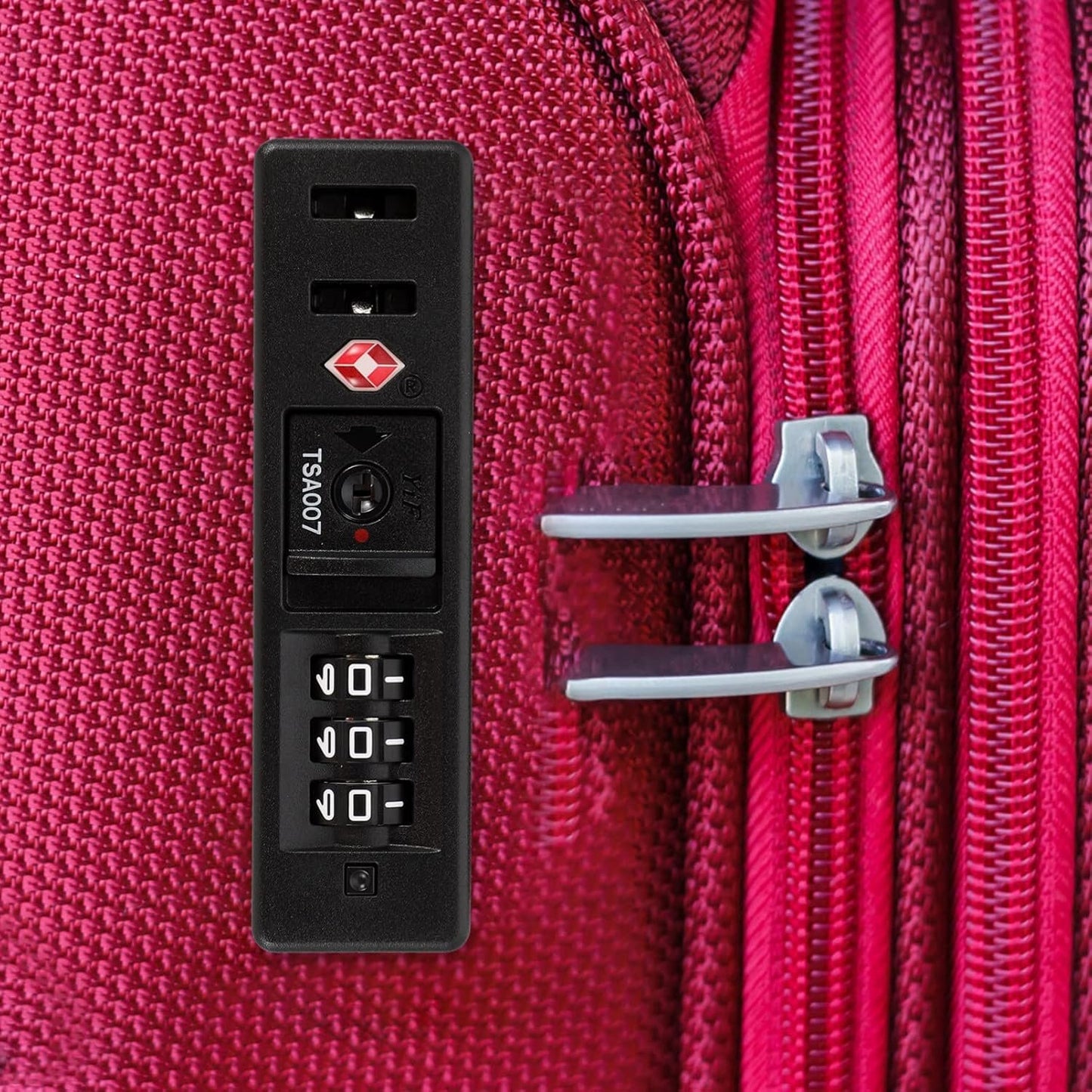 iplusmile 2 Pack Customs Code Lock TSA Security Lock, Luggage Travel Lock Toolbox Bag Combination Zipper Fixed Locks 3 Digit for Travel Backpack Customs Fixed Safety Lock