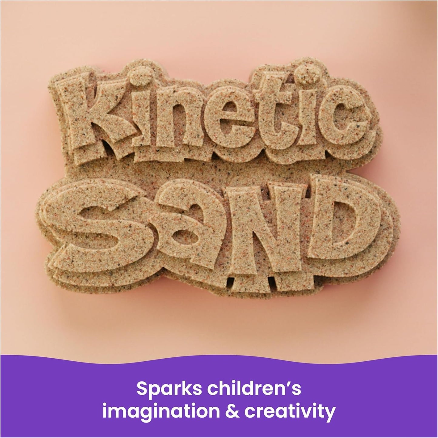Kinetic Sand, 3lbs Beach Play Sand, Moldable Sensory Toys for Kids, Resealable Bag (Packaging May Vary), for Ages 3 and up