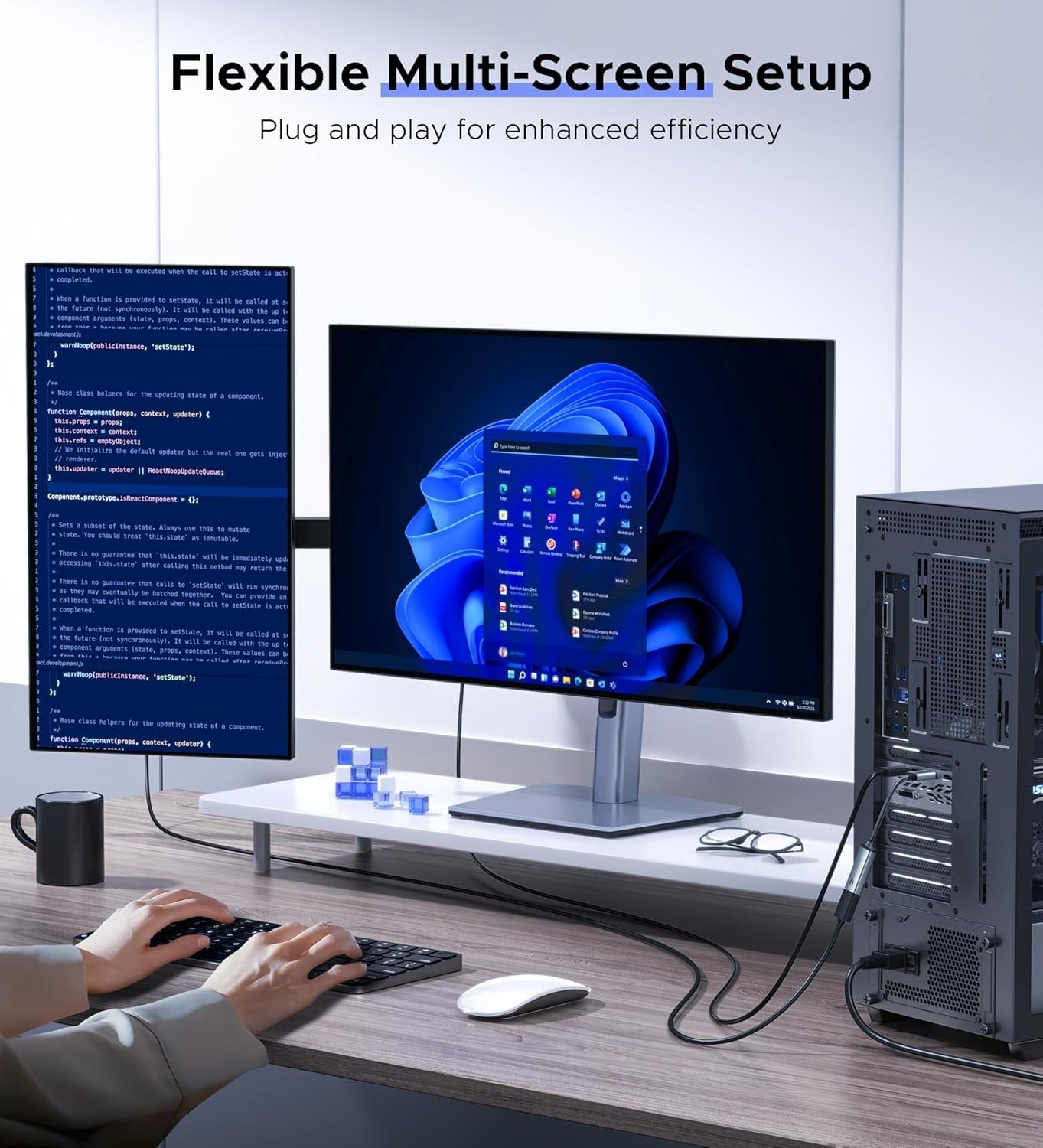 4K DisplayPort to HDMI Adapter WARRKY [Metal Case, Nylon Braided] One-Way ONLY from Display Port (DP) Computer to HDMI Screen 1080P@120Hz Converter Compatible with Nvidia, AMD. Male to Female. Passive