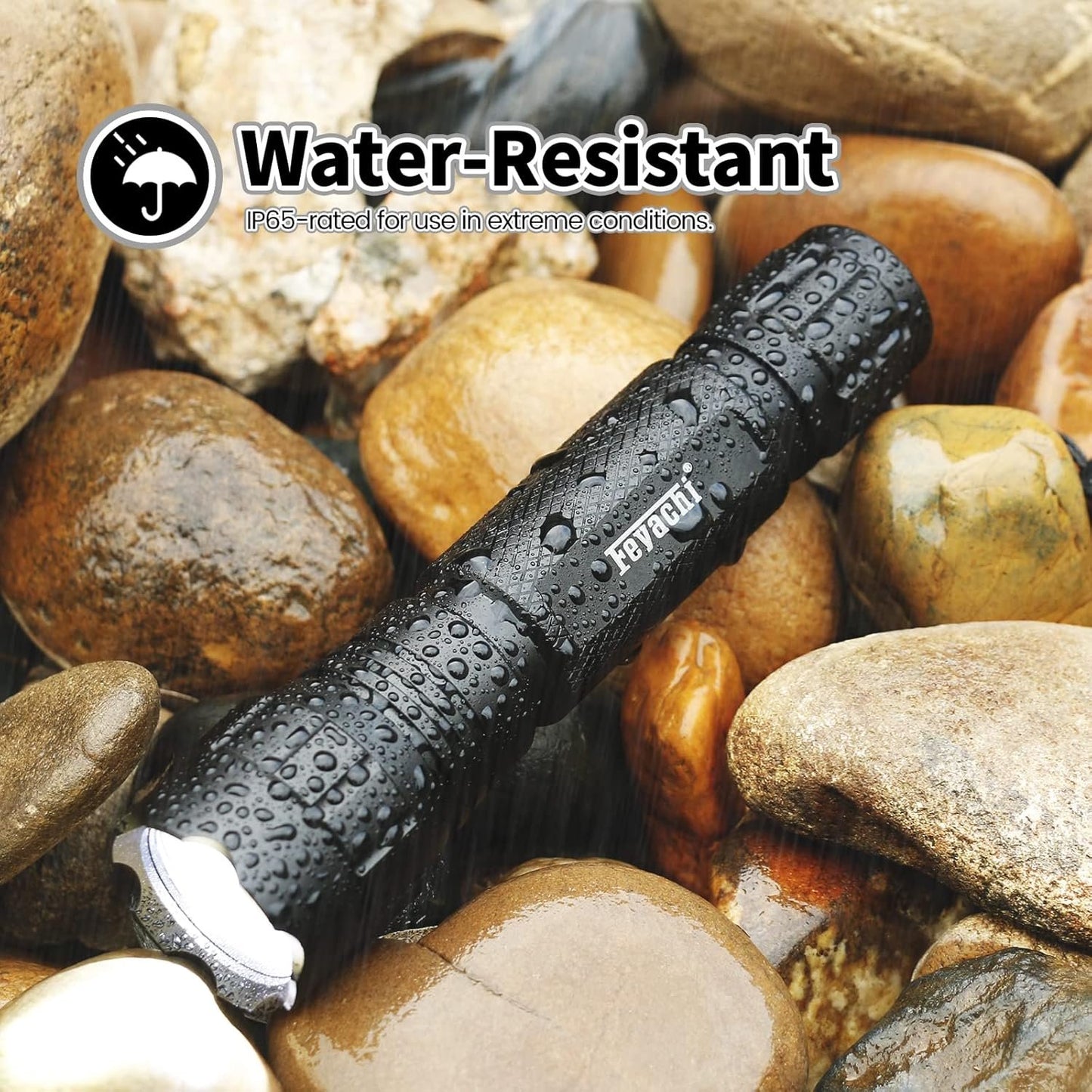 Feyachi FL17 Weapon Light 1200 Lumens Tactical Flashlight with mLok Rail Mount, Pressure Switch