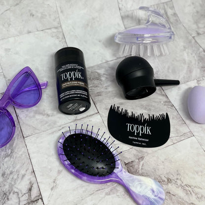 Toppik Hair Perfecting Duo - Hides Extension Tracks - Natural & Fuller Look - Organic Keratin - Easy to Apply - For Men & Women - Hairline Care - Hair Loss Products - Hairline Optimiser - 27.5g