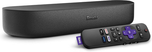 Roku Streambar (Official Manufacturer Product) | 4K/HD/HDR Streaming Media Player & Premium Audio, All in One, Includes Roku Voice Remote