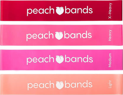 Peach Bands Resistance Bands Set - Exercise Workout Booty Bands for Legs and Glutes