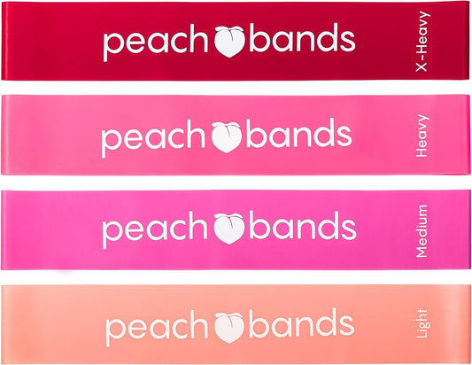 Peach Bands Resistance Bands Set - Exercise Workout Booty Bands for Legs and Glutes