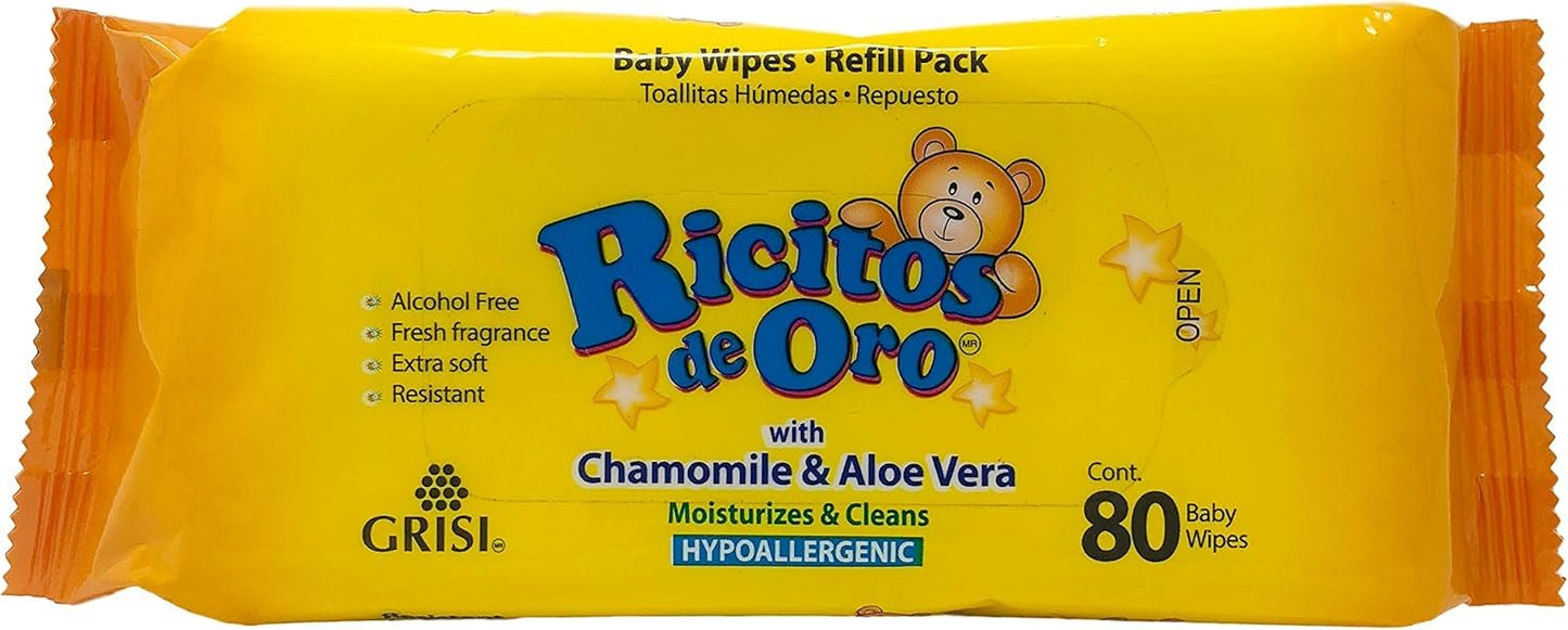 U/S/H/Ricitos BBY Wipes Size 8.4z