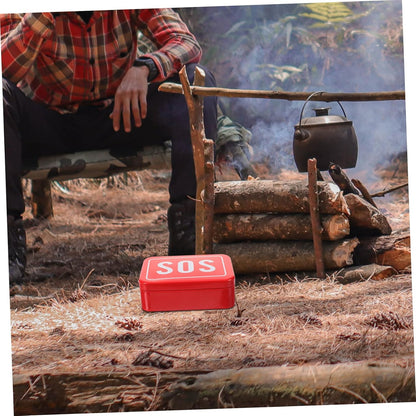 NULYLU 2pcs Outdoor Survival Storage Box Small Tool Case for Emergency Kits Container for Camping Hiking and Travel Essentials