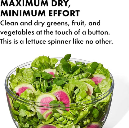 OXO Good Grips Large Salad Spinner - 6.22 Qt., White