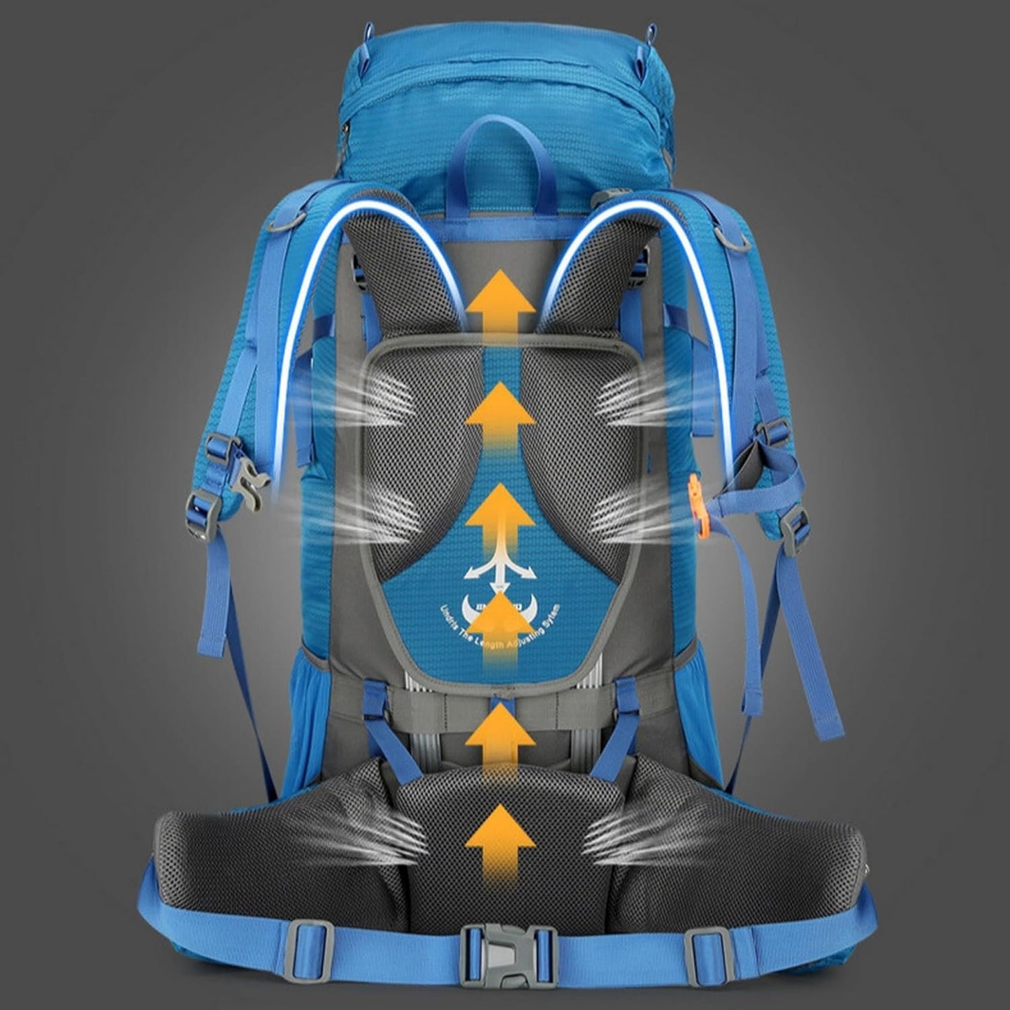 80L Backpack Outdoor Sports Hiking Backpack Multi-Functional Sports Travel Luggage Camping Large Capacity Mountaineering Bag