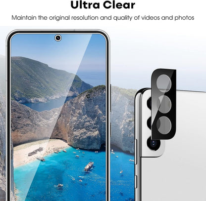 JETech Screen Protector for Samsung Galaxy S22+/S22 Plus 5G with Camera Lens Protector, Easy Installation Tool, Tempered Glass Film, Fingerprint ID Compatible, 2-Pack Each